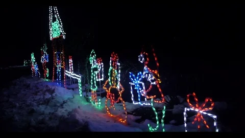 Christmas Lights Stock Footage