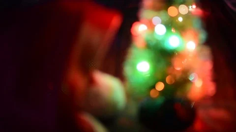 Christmas lights Stock Footage 98602993