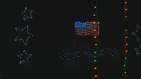 Christmas lights Stock Footage 100092024