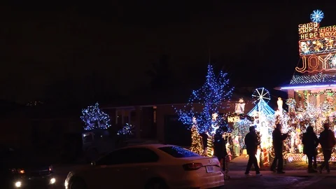 Christmas Lights Stock Footage 100251737