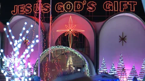 Christmas lights Stock Footage 166740592