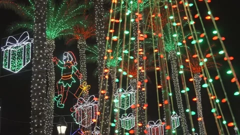 Christmas lights Stock Footage 322195558