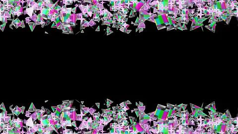 Christmas Lights Frame  Falling Particle Lights for Festive Overlays. Perfe.. Illustrazione stock