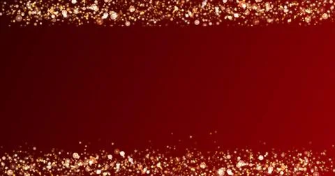 Christmas Lights Frame  Falling Particle Lights for Festive Overlays. Perfe.. Stock Illustration