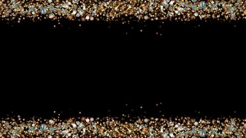 Christmas Lights Frame  Falling Particle Lights for Festive Overlays. Perfe.. Illustrazione stock
