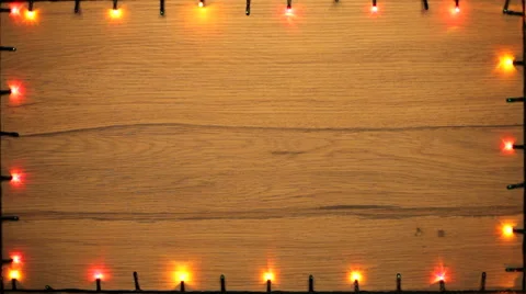 Christmas lights frame Stock Footage 57325578