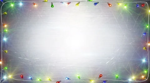 Christmas lights frame loopable background 4k (4096x2304) Stock Footage 56083338