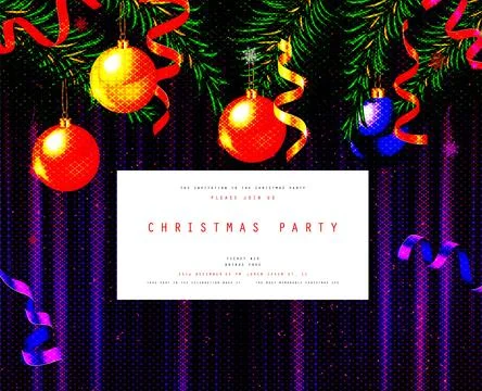 Christmas Lights Frames Stock Illustration