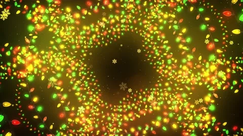 Christmas Lights Gallery Background Vidéo 179784206