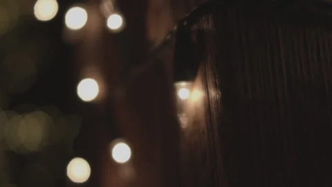 Christmas Lights Handheld Stock Footage 147753753