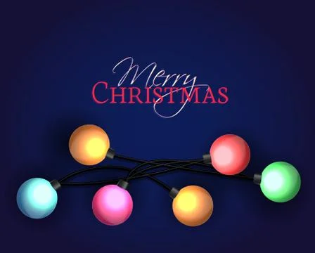 Christmas lights Illustrazione stock