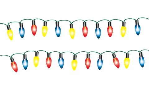 Christmas lights Illustrazione stock