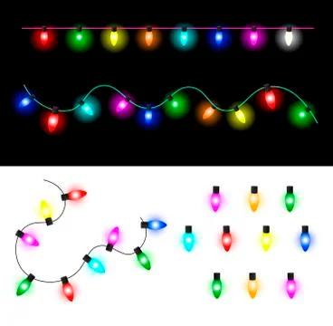 Christmas lights Stock Illustration