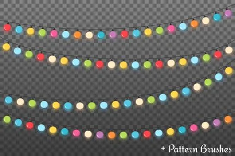 Christmas Lights Stock Illustration