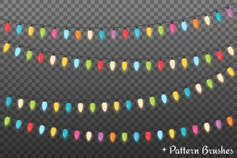 Christmas Lights Stock Illustration
