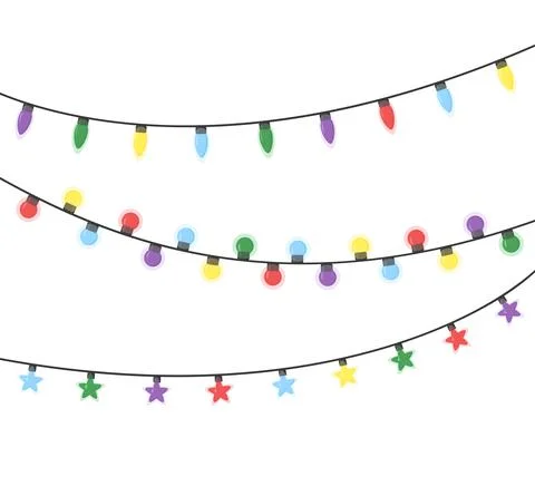Christmas lights Stock Illustration