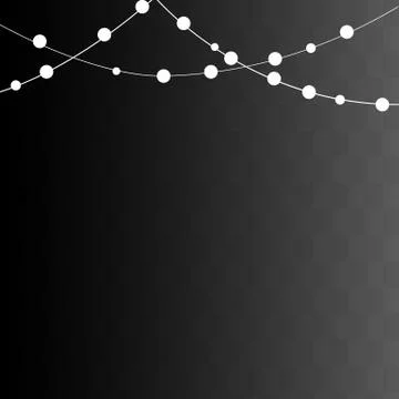 Christmas lights isolated Stock Illustration