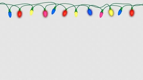Christmas lights, loop, alpha channel Stock Footage 162552050