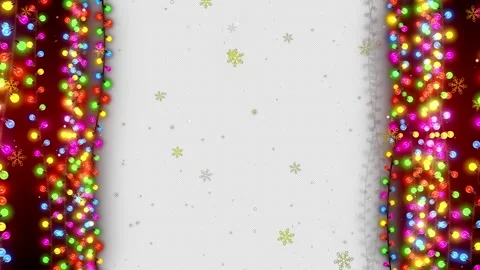 Christmas Lights Overlay 库存影片 348024719