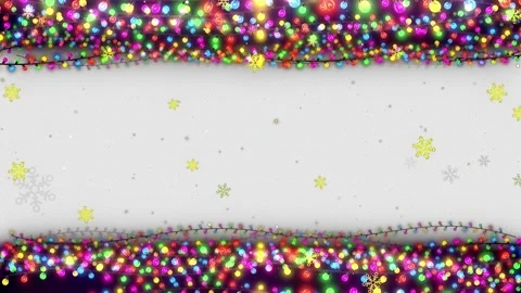 Christmas Lights Overlay 库存影片 348024733