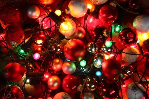 Christmas lights Stock Photos