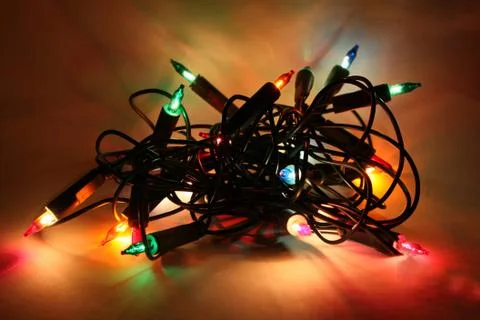 Christmas lights Stock Photos