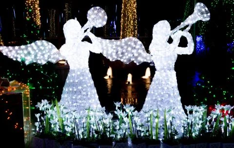 Christmas lights Stock Photos