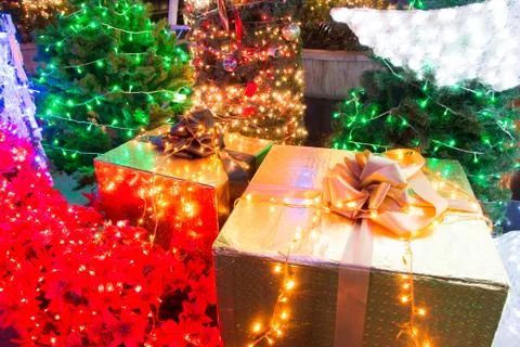 Christmas lights Stock Photos