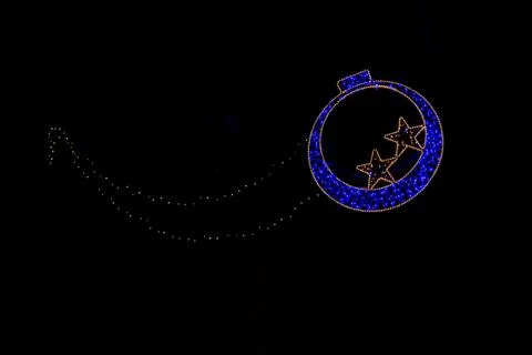 The christmas lights Stock Photos