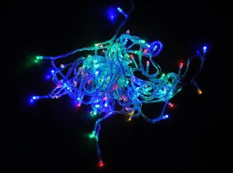 Christmas lights Stock Photos