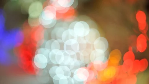 Christmas lights random blinks Stock Footage 87610363