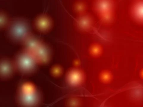 Christmas lights in red Stock Illustration