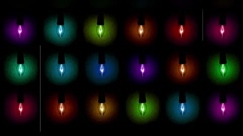 Christmas Lights Seamless Loop Stock Footage 882915