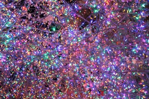 Christmas Lights Textures Stock Photos