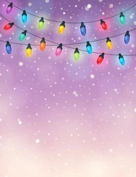 Christmas lights theme image - eps10 vector illustration. Illustrazione stock