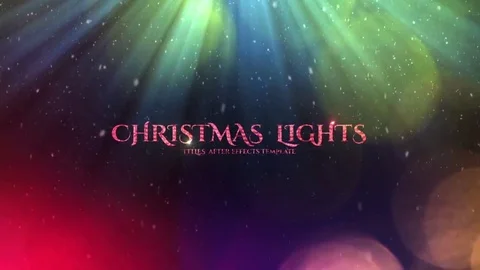 CHRISTMAS LIGHTS TITLES Stock After Effects