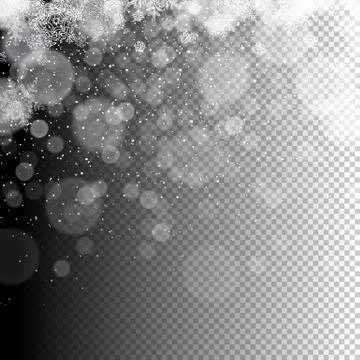 Christmas lights on transparent Illustrazione stock