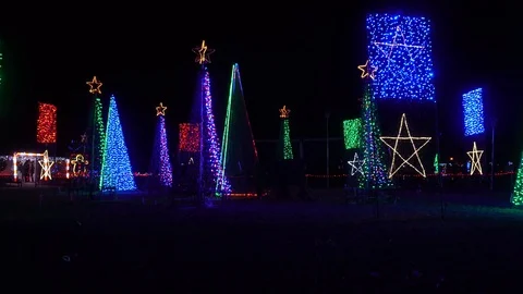 Christmas Lights Trees Vídeos de archivo 82736586
