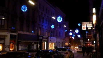 Christmas lights, Vienna Video stock 86127245