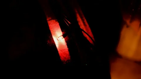 Christmas lights on window Stock Footage 246750077