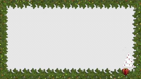 Christmas Llights Frame Stock Footage 166038705