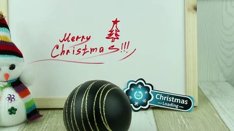 Christmas loading and tree decoration Stock Footage 83233882