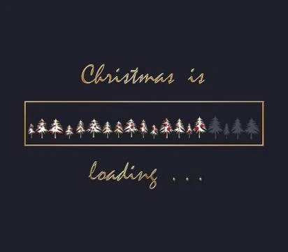 Christmas loading background Stock Illustration