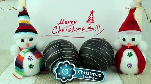 Christmas loading decoration Stock Footage 83233897