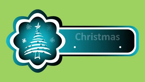 Christmas loading on greren Stock Footage 94619723