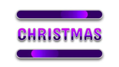 Christmas loading with status bar Stock Illustration
