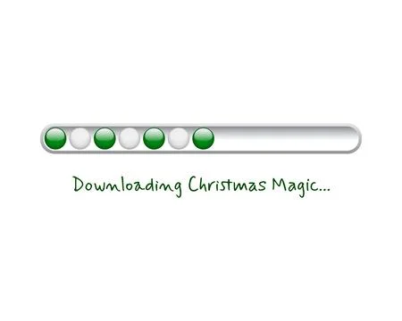 Christmas loading. Web progress bar in ball toy style. Greeting card, web b.. Stock Illustration