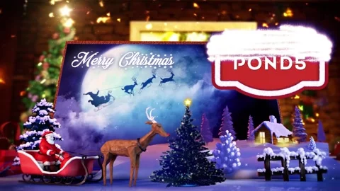 Christmas Logo Book  After Effects	Stock