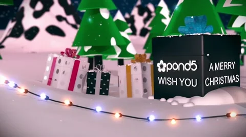 Christmas Logo Wishes Stock After Effects