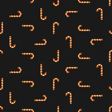 Christmas lollipop pixel art pattern seamless. candy stick 8 bit background.  Stock Illustration